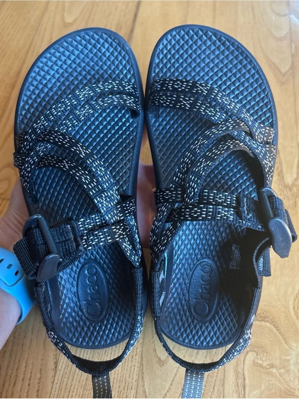 Chaco ZX1 Classic Sandals Ecotread Black Pink White Kids Toddler Girls US Sz 13
